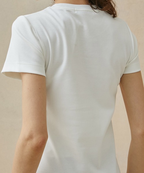PUBLIC TOKYO（パブリックトウキョウ）の「極ココTシャツ/白T（Tシャツ/カットソー・レディース・ホワイト/ブラック/グリーン・1/2）」の21枚目の写真
