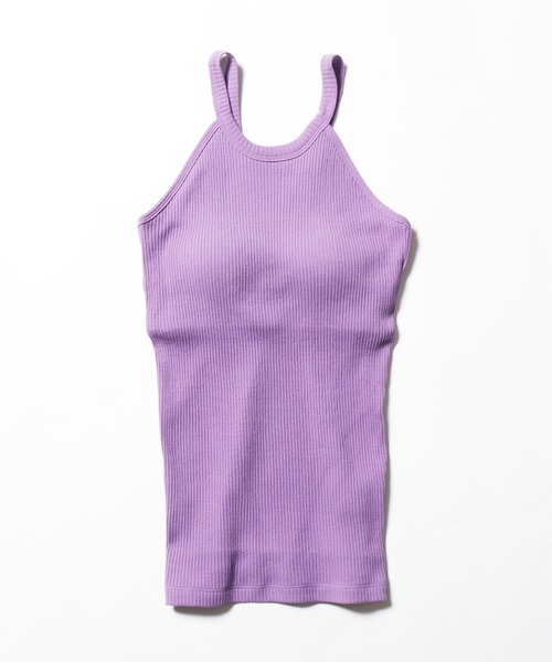 CURRENTAGE（カレンテージ）の「CURRENTAGE/カレンテージ デザインキャミソール アメリカンスリーブ（キャミソール・レディース・ホワイト/ブラウン/パープル・FREE）」の10枚目の写真