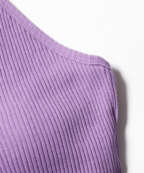 CURRENTAGE（カレンテージ）の「CURRENTAGE/カレンテージ デザインキャミソール アメリカンスリーブ（キャミソール・レディース・ホワイト/ブラウン/パープル・FREE）」の13枚目の写真