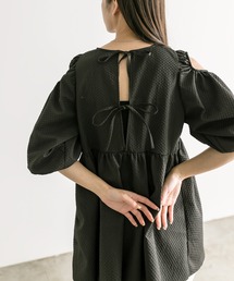mystic | エンボス肩開きチュニック(シャツ/ブラウス)