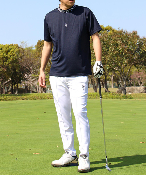 GIORNO SEVEN（ジョルノセブン）の「センターシーム 高周波ロゴプリント ポンチ ゴルフパンツ ゴルフウェア メンズ（ゴルフグッズ・メンズ・グレー/ホワイト/ブラック/ネイビー・M/XL/XXL/L）」の13枚目の写真