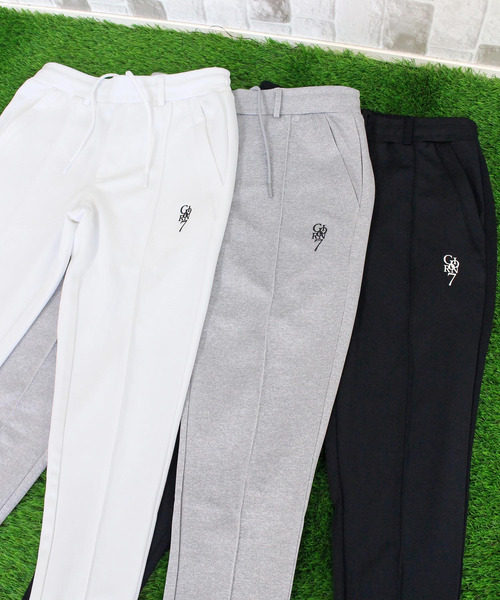 GIORNO SEVEN（ジョルノセブン）の「センターシーム 高周波ロゴプリント ポンチ ゴルフパンツ ゴルフウェア メンズ（ゴルフグッズ・メンズ・グレー/ホワイト/ブラック/ネイビー・M/XL/XXL/L）」の7枚目の写真