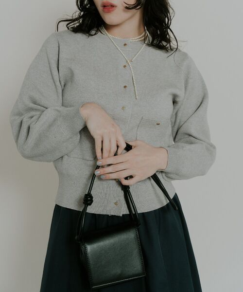 Kari & lili（カウリアンドリィリィ）の「square shoulder bag（ショルダーバッグ・レディース・ブラック/アイボリー/ライトブルー・ONE SIZE）」の7枚目の写真