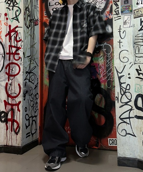 kutir(クティール)の「ビッグシルエットアソート半袖シャツ(シャツ/ブラウス・メンズ・ライトブルー/グレー/ブルー・MEDIUM/LARGE)」の21枚目の写真