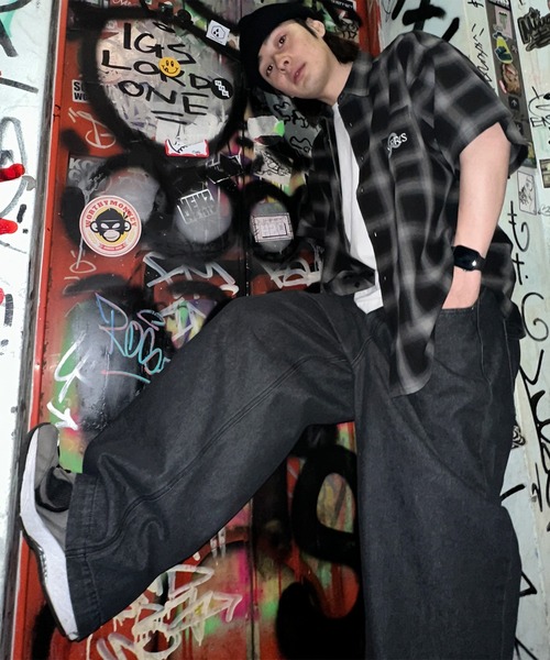 kutir(クティール)の「ビッグシルエットアソート半袖シャツ(シャツ/ブラウス・メンズ・ライトブルー/グレー/ブルー・MEDIUM/LARGE)」の18枚目の写真