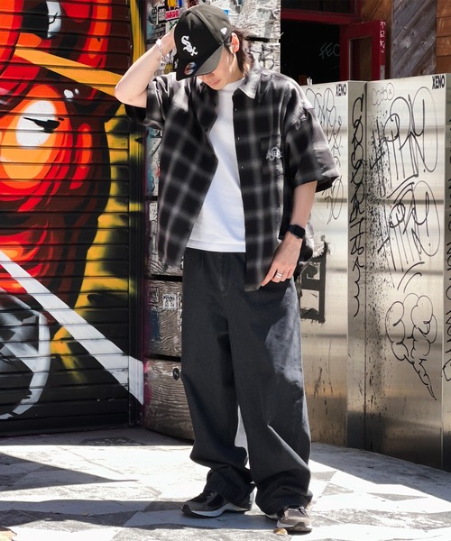 kutir(クティール)の「ビッグシルエットアソート半袖シャツ(シャツ/ブラウス・メンズ・ライトブルー/グレー/ブルー・MEDIUM/LARGE)」の22枚目の写真