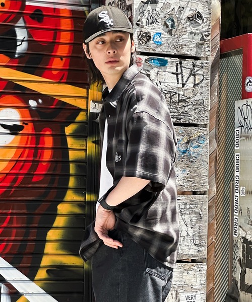 kutir(クティール)の「ビッグシルエットアソート半袖シャツ(シャツ/ブラウス・メンズ・ライトブルー/グレー/ブルー・MEDIUM/LARGE)」の6枚目の写真