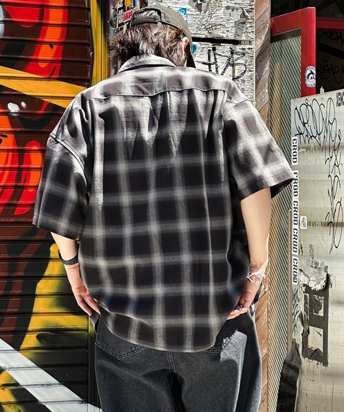 kutir(クティール)の「ビッグシルエットアソート半袖シャツ(シャツ/ブラウス・メンズ・ライトブルー/グレー/ブルー・MEDIUM/LARGE)」の19枚目の写真