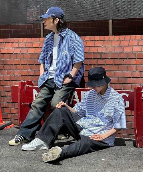 kutir(クティール)の「ビッグシルエットアソート半袖シャツ(シャツ/ブラウス・メンズ・ライトブルー/グレー/ブルー・MEDIUM/LARGE)」の15枚目の写真