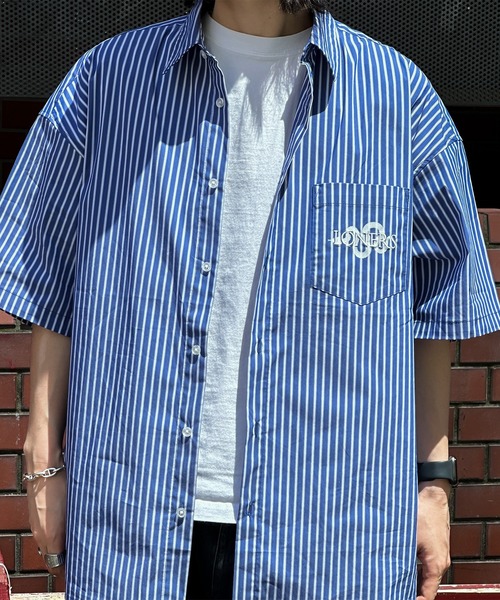 kutir(クティール)の「ビッグシルエットアソート半袖シャツ(シャツ/ブラウス・メンズ・ライトブルー/グレー/ブルー・MEDIUM/LARGE)」の16枚目の写真