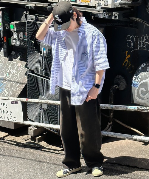 kutir(クティール)の「ビッグシルエットアソート半袖シャツ(シャツ/ブラウス・メンズ・ライトブルー/グレー/ブルー・MEDIUM/LARGE)」の9枚目の写真