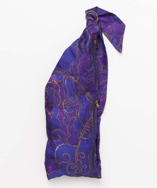 カヤ（カヤ）の「【カヤ】雲たすきバッグ小（ショルダーバッグ・メンズ・パープル/ホワイト・FREE）」の2枚目の写真