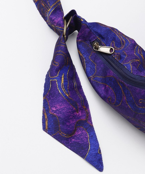 カヤ（カヤ）の「【カヤ】雲たすきバッグ小（ショルダーバッグ・メンズ・パープル/ホワイト・FREE）」の3枚目の写真