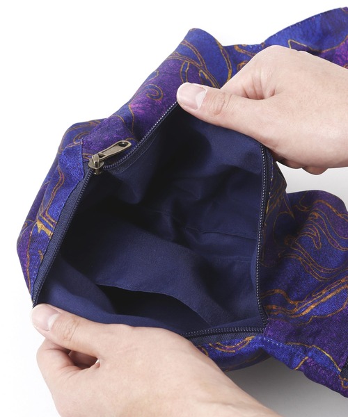 カヤ（カヤ）の「【カヤ】雲たすきバッグ小（ショルダーバッグ・メンズ・パープル/ホワイト・FREE）」の4枚目の写真