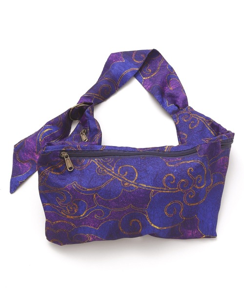 カヤ（カヤ）の「【カヤ】雲たすきバッグ小（ショルダーバッグ・メンズ・パープル/ホワイト・FREE）」の8枚目の写真