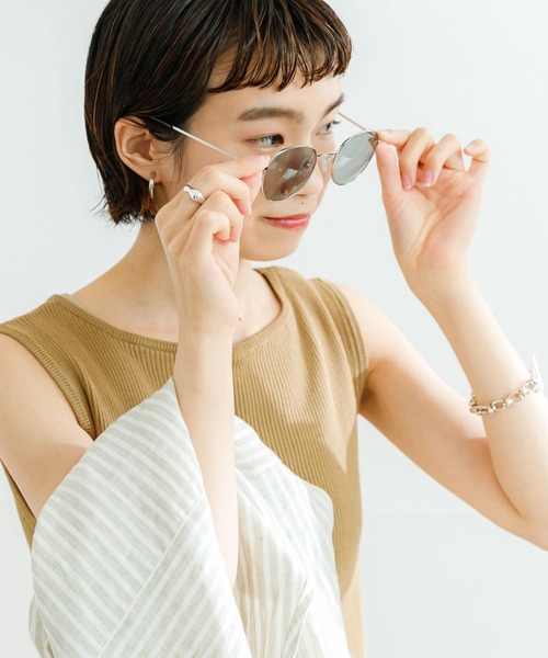 URBAN RESEARCH（アーバンリサーチ）の「メタルフレームカラーレンズサングラス（サングラス・レディース・ブラウン/グレー/グリーン・-）」の6枚目の写真