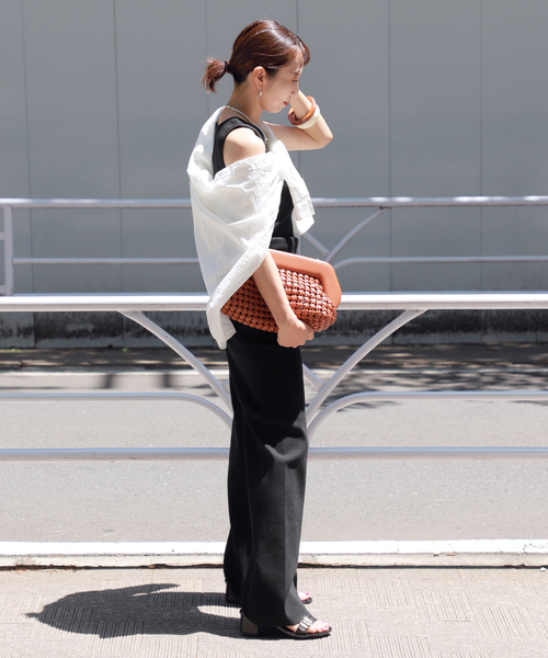 VERMEIL par iena（ヴェルメイユパーイエナ）の「ソウバリ ニット タンクトップ（タンクトップ・レディース・ホワイト/ブラック・FREE）」の7枚目の写真