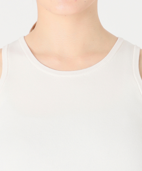 VERMEIL par iena（ヴェルメイユパーイエナ）の「ソウバリ ニット タンクトップ（タンクトップ・レディース・ホワイト/ブラック・FREE）」の12枚目の写真