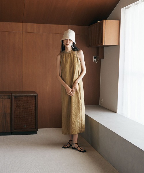 marjour（マージュール）の「LINEN BLEND BELL HAT（ハット・レディース・ブラック/オフホワイト・FREE）」の9枚目の写真