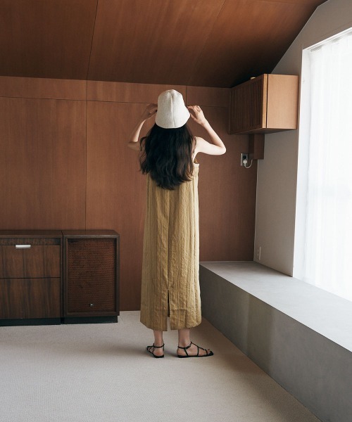 marjour（マージュール）の「LINEN BLEND BELL HAT（ハット・レディース・ブラック/オフホワイト・FREE）」の17枚目の写真