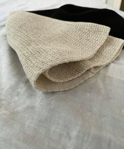 marjour（マージュール）の「LINEN BLEND BELL HAT（ハット・レディース・ブラック/オフホワイト・FREE）」の10枚目の写真