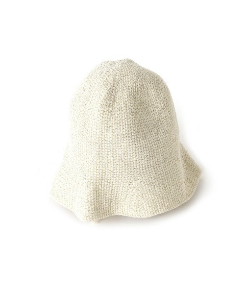 marjour（マージュール）の「LINEN BLEND BELL HAT（ハット・レディース・ブラック/オフホワイト・FREE）」の12枚目の写真