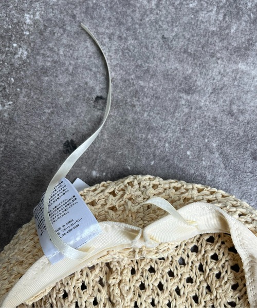 prose verse（プロズヴェール）の「クロシェベレー帽（ハンチング/ベレー帽・レディース・アイボリー/ブラック・ﾌﾘ-）」の3枚目の写真