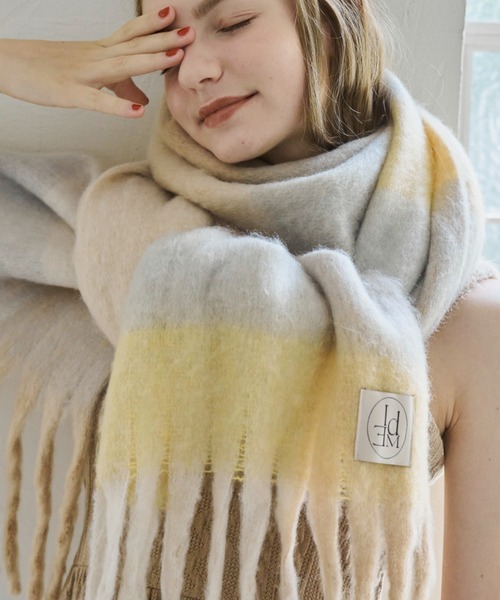 4色展開 / ZOZO限定 】ボリュームチェックマフラー / check volume