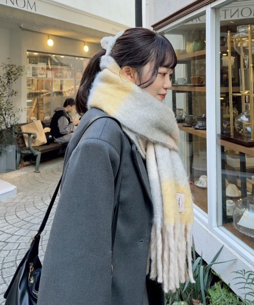 4色展開 / ZOZO限定 】ボリュームチェックマフラー / check volume