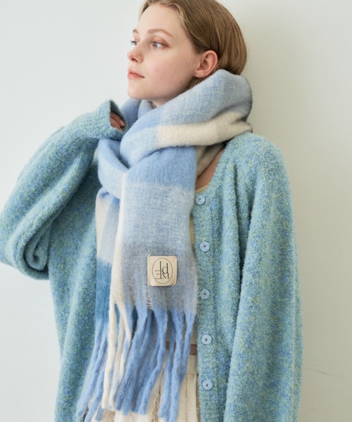 【LOVE ME MONSTER】Retro Check Muffler〜チェックのマフラー LOVE ME MONSTER】Retro Check Muffler〜チェックのマフラー