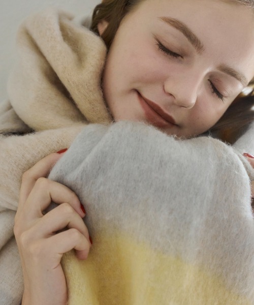 idem(イデム)の「【 4色展開 / ZOZO限定 】ボリュームチェックマフラー / check volume muffler(マフラー・レディース・ベージュ/ブルー/ピンク/その他・FREE)」の19枚目の写真