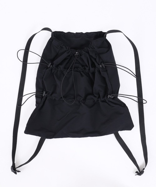 WC（ダブル シー）の「ドロストナイロンナップサック（バックパック/リュック・レディース・ホワイト/ブラック・FREE）」の15枚目の写真