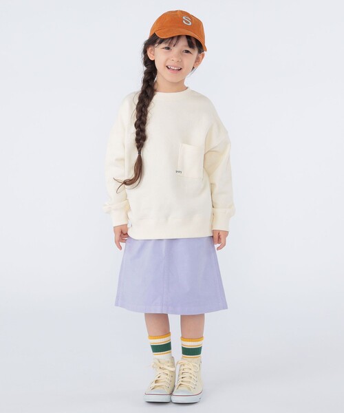 SHIPS（シップス）の「【WEB限定】SHIPS KIDS:100～160cm / マイクロ ロゴ スウェット（スウェット・キッズ・グリーン/ラベンダー/ナチュラル/ブラック/ライトグレー・100/110/120/130/S/145/M/160）」の11枚目の写真