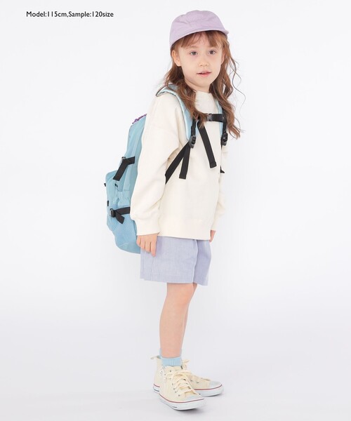 SHIPS（シップス）の「【WEB限定】SHIPS KIDS:100～160cm / マイクロ ロゴ スウェット（スウェット・キッズ・グリーン/ラベンダー/ナチュラル/ブラック/ライトグレー・100/110/120/130/S/145/M/160）」の19枚目の写真