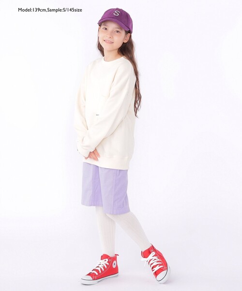 SHIPS（シップス）の「【WEB限定】SHIPS KIDS:100～160cm / マイクロ ロゴ スウェット（スウェット・キッズ・グリーン/ラベンダー/ナチュラル/ブラック/ライトグレー・100/110/120/130/S/145/M/160）」の22枚目の写真