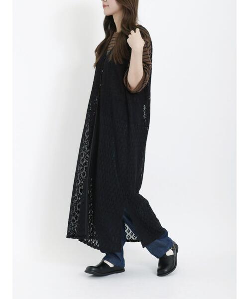 Samansa Mos2（サマンサ モスモス）の「ボーダー/花プリント半袖Tシャツ（Tシャツ/カットソー・レディース・ブラウン/グリーン/オフホワイト/キナリ・F）」の22枚目の写真