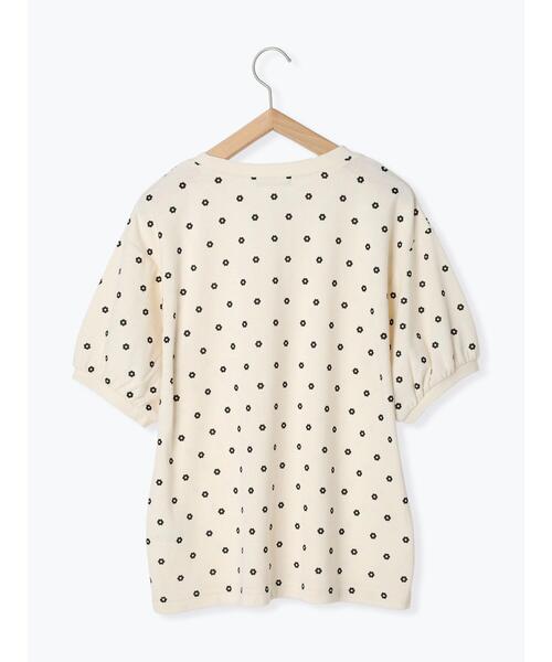 Samansa Mos2（サマンサ モスモス）の「ボーダー/花プリント半袖Tシャツ（Tシャツ/カットソー・レディース・ブラウン/グリーン/オフホワイト/キナリ・F）」の10枚目の写真