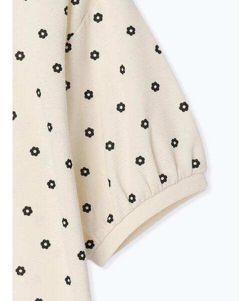 Samansa Mos2（サマンサ モスモス）の「ボーダー/花プリント半袖Tシャツ（Tシャツ/カットソー・レディース・ブラウン/グリーン/オフホワイト/キナリ・F）」の8枚目の写真