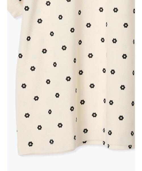 Samansa Mos2（サマンサ モスモス）の「ボーダー/花プリント半袖Tシャツ（Tシャツ/カットソー・レディース・ブラウン/グリーン/オフホワイト/キナリ・F）」の7枚目の写真