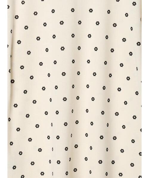 Samansa Mos2（サマンサ モスモス）の「ボーダー/花プリント半袖Tシャツ（Tシャツ/カットソー・レディース・ブラウン/グリーン/オフホワイト/キナリ・F）」の5枚目の写真