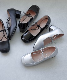 SVEC（シュベック）の「ブロックヒール スクエアトゥ メリージェーン / ストラップリボンパンプス（パンプス）」