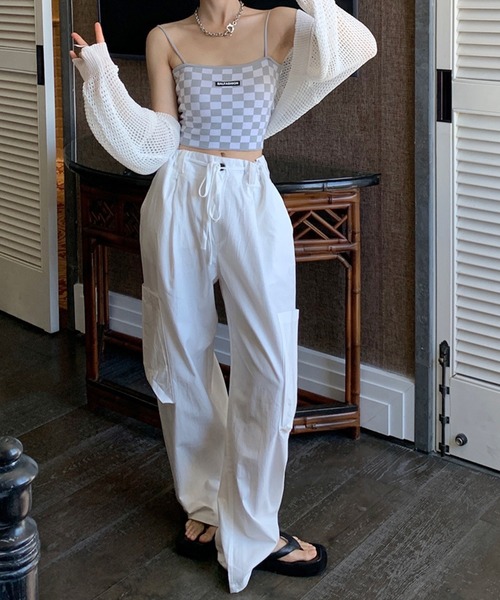 aimoha(アイモハ)の「ワイドカーゴパンツ(カーゴパンツ・レディース・ホワイト・MEDIUM/SMALL)」の5枚目の写真