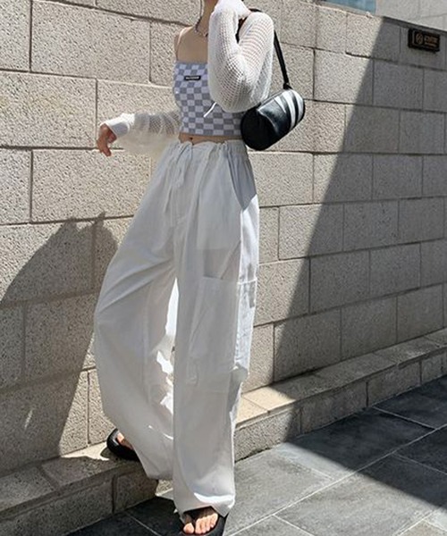 aimoha(アイモハ)の「ワイドカーゴパンツ(カーゴパンツ・レディース・ホワイト・MEDIUM/SMALL)」の12枚目の写真