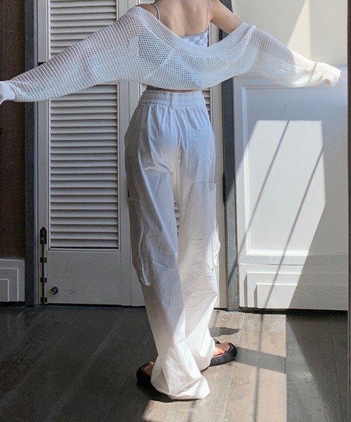 aimoha(アイモハ)の「ワイドカーゴパンツ(カーゴパンツ・レディース・ホワイト・MEDIUM/SMALL)」の15枚目の写真