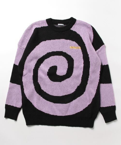 B.R.U（ブル）の「渦巻ぐるぐるニット（ニット/セーター・メンズ・ブラック・FREE）」の10枚目の写真