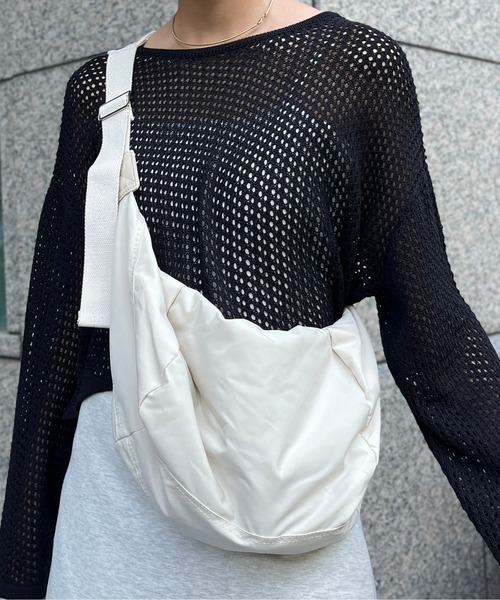 CPCM（シーピーシーエム）の「エステルボディバッグ（ボディバッグ/ウエストポーチ・メンズ・ブラック/アイボリー・FREE）」の12枚目の写真