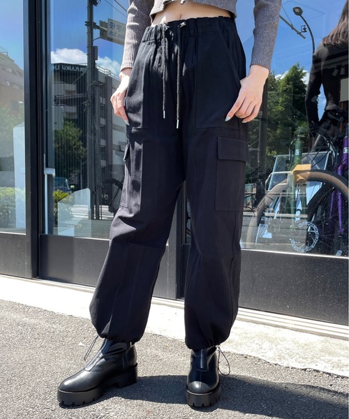 one way(ワンウェイ)の「【サイズ展開あり】新色追加!ツイルカーゴパンツ(カーゴパンツ・レディース・ベージュ/ブラック/カーキ/ダークブルー・SMALL/MEDIUM)」の6枚目の写真