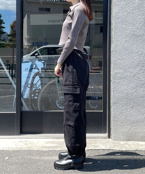 one way(ワンウェイ)の「【サイズ展開あり】新色追加!ツイルカーゴパンツ(カーゴパンツ・レディース・ベージュ/ブラック/カーキ/ダークブルー・SMALL/MEDIUM)」の11枚目の写真