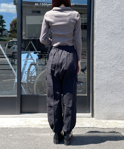 one way(ワンウェイ)の「【サイズ展開あり】新色追加!ツイルカーゴパンツ(カーゴパンツ・レディース・ベージュ/ブラック/カーキ/ダークブルー・SMALL/MEDIUM)」の12枚目の写真