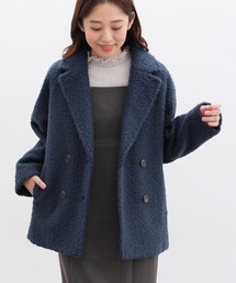美品！basco バスコ コート ネイビー 3 ゆったり 美品！basco バスコ コート ネイビー 3 ゆったり 美品！basco